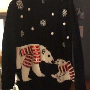 Cute cozy polar bear sweater